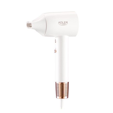 Adler Hair Dryer | SUPERSPEED AD 2272 | 1800 W | Number of temperature settings 3 | Ionic function | White